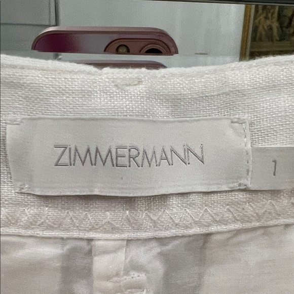 Zimmermann Elegant White Women's Bermuda Shorts - Picture 7 of 8